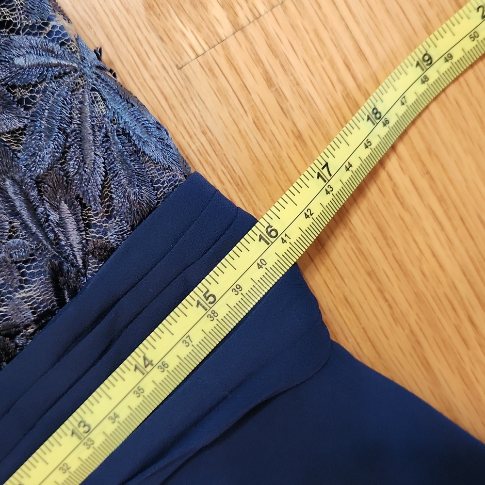 Navy Cocktail Dress sz 10 - Picture 15 of 16